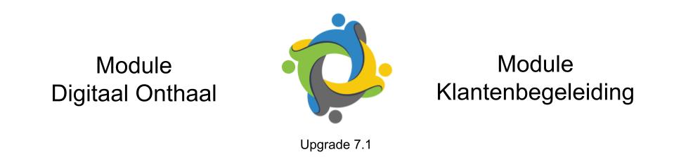 Digitaal Onthaal & Klantenbegeleiding - Upgrade Versie 7.1 actief vanaf 30/04